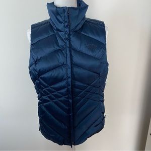 NORTH FACE insulated vest, blue, size M